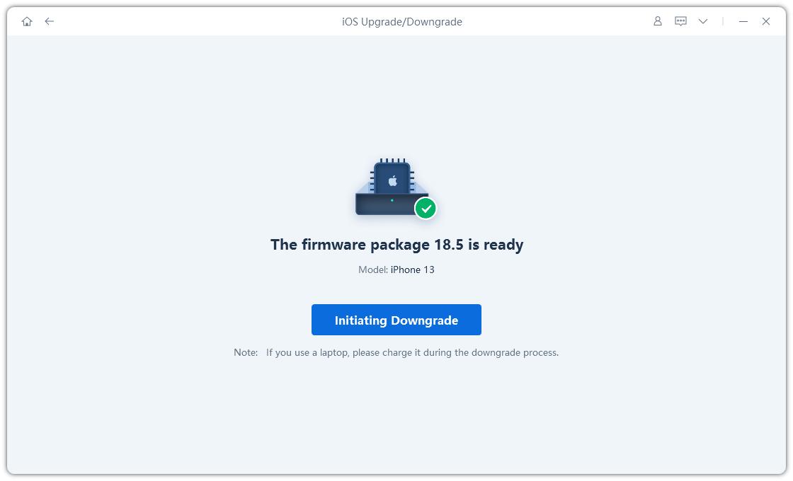 downgrade to ios 17.5