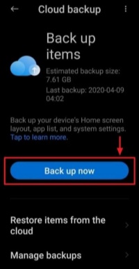 restore all the data 
