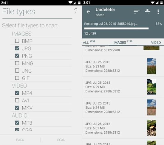 what is the best free video recovery app for android