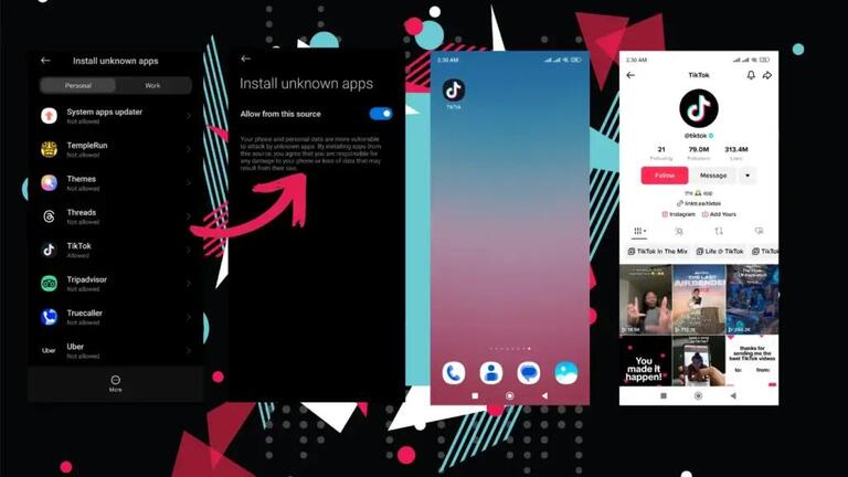 установить Тик Ток Мод APK на телефон