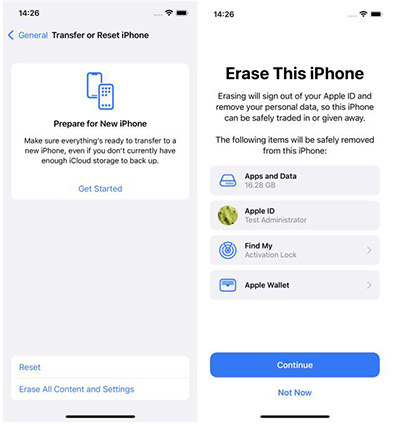 cant sign out of apple id on ipad